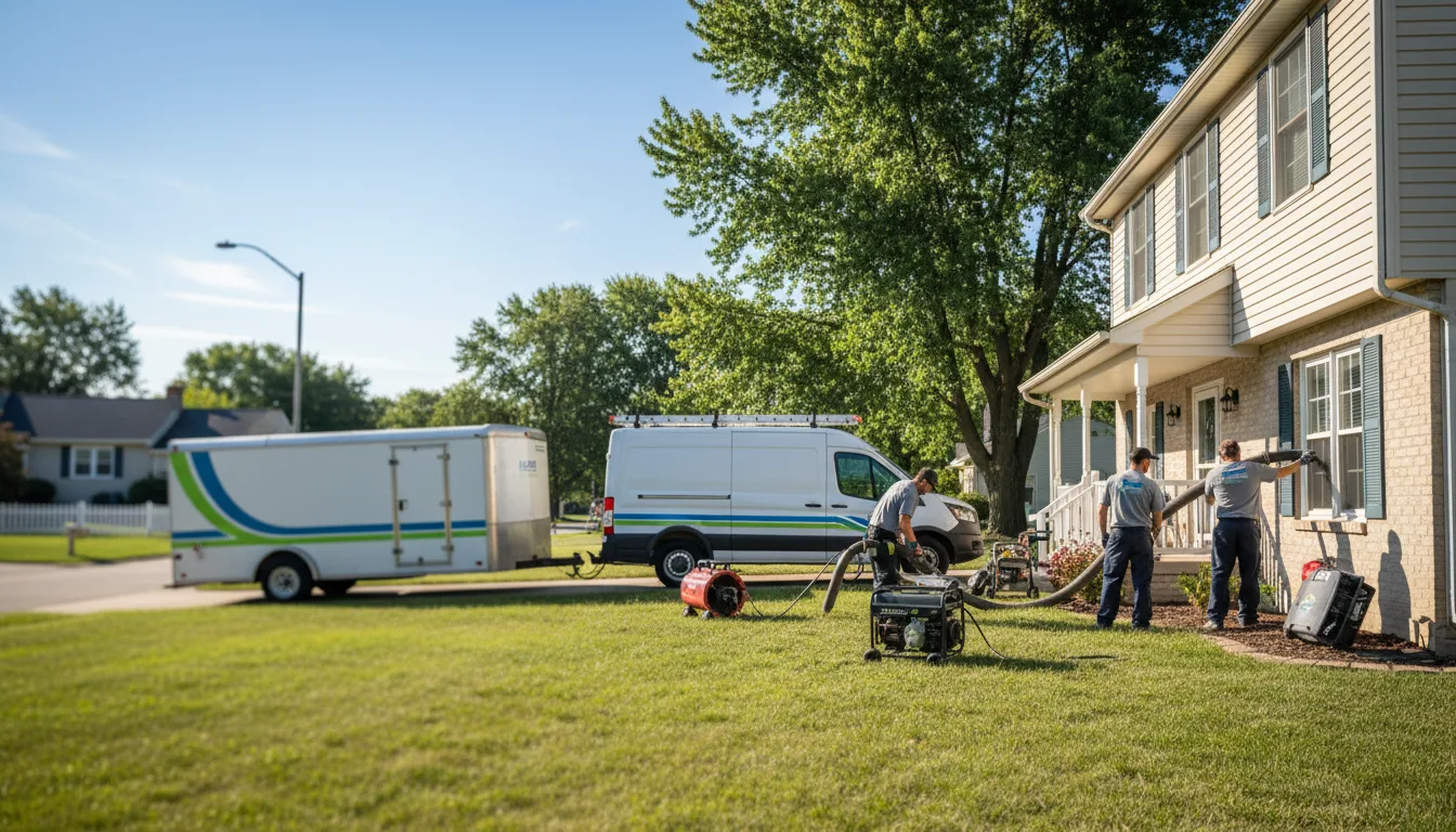 Flooded Basement Restoration And Cleanup With Repair in Webster, IN near me